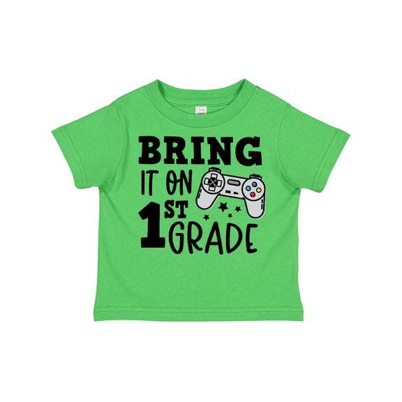 Inktastic Bring It on 1st Grade Video Game Controller Boys or Girls Toddler T-Shirt