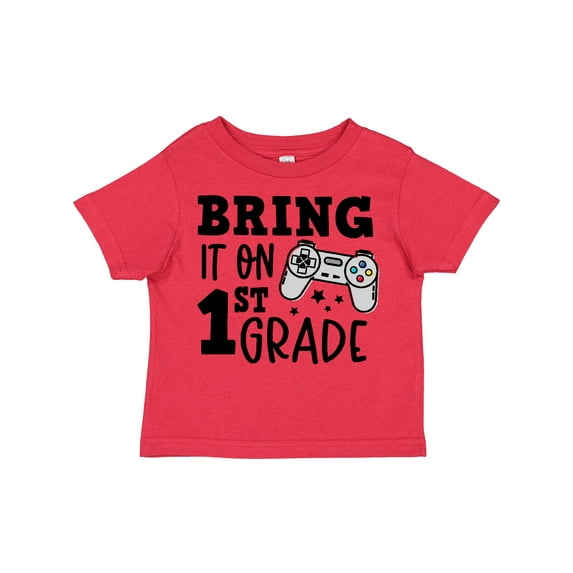Inktastic Bring It on 1st Grade Video Game Controller Boys or Girls Toddler T-Shirt