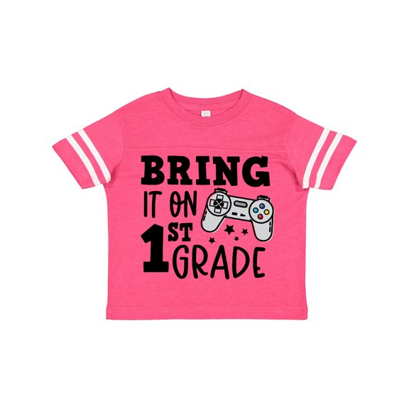 Inktastic Bring It on 1st Grade Video Game Controller Boys or Girls Toddler T-Shirt
