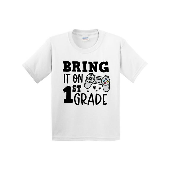 Inktastic Bring It on 1st Grade Video Game Controller Youth T-Shirt
