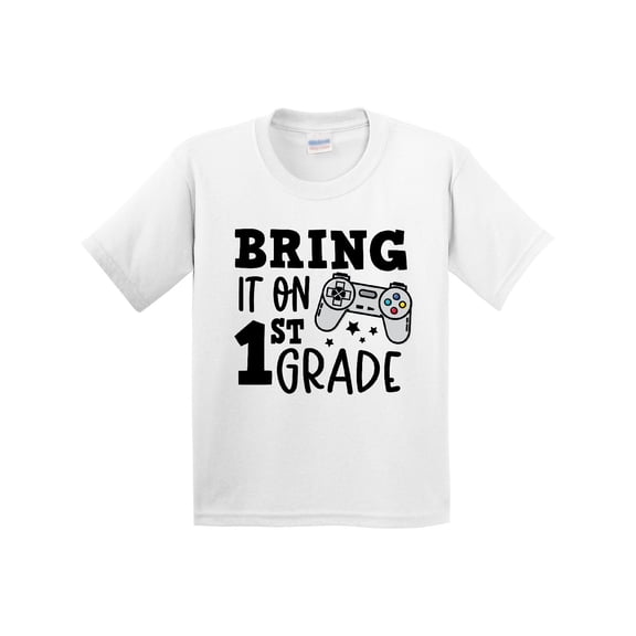 Inktastic Bring It on 1st Grade Video Game Controller Youth T-Shirt