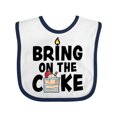 thumbnail image 1 of Inktastic Bring on the Cake with Cake Slice Replacing a Boys or Girls Baby Bib, 1 of 4