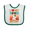 thumbnail image 1 of Inktastic Brittany Spaniel Dog Boys or Girls Baby Bib, 1 of 4