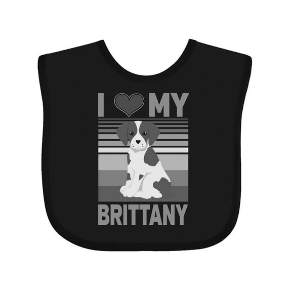 Inktastic Brittany Spaniel Dog Boys or Girls Baby Bib
