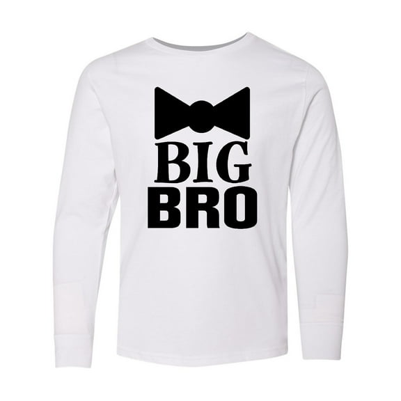 Inktastic Brother Announcement Big Bro Boys Long Sleeve Youth T-Shirt