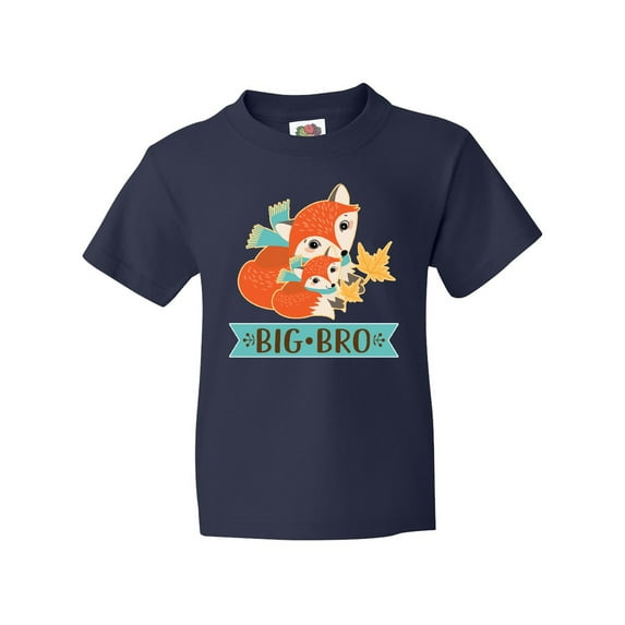 Inktastic Brother Big Bro Woodland Fox Youth T-Shirt