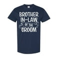 thumbnail image 1 of Inktastic Brother in Law of the Groom with Banner T-Shirt, 1 of 5