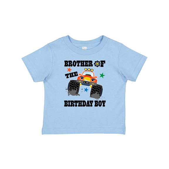 Inktastic Brother of the Birthday Boy Truck Boys Baby T-Shirt