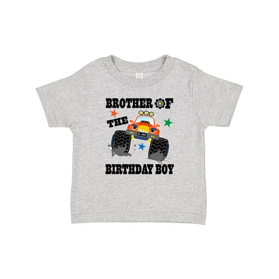 Inktastic Brother of the Birthday Boy Truck Boys Baby T-Shirt