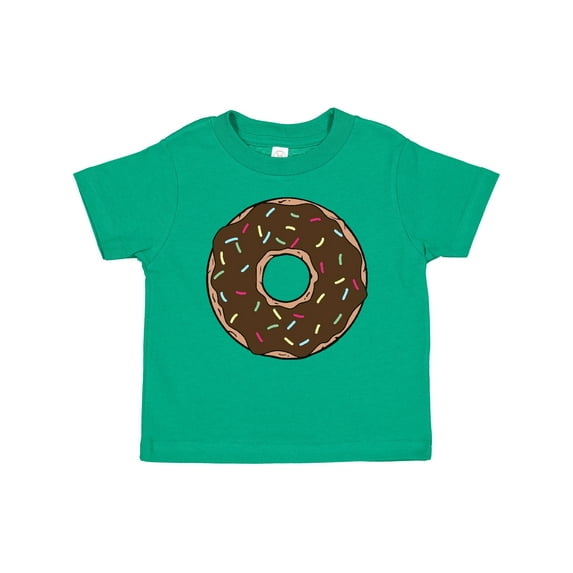Inktastic Brown Donut, Donut With Colorful Sprinkles, Frosting Boys or Girls Baby T-Shirt