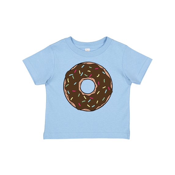 Inktastic Brown Donut, Donut With Colorful Sprinkles, Frosting Boys or Girls Baby T-Shirt
