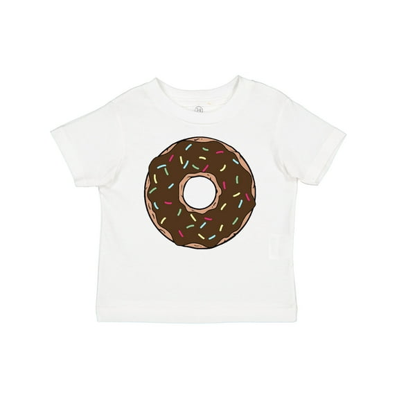 Inktastic Brown Donut, Donut With Colorful Sprinkles, Frosting Boys or Girls Baby T-Shirt
