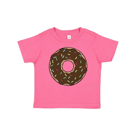 Inktastic Brown Donut, Donut With Colorful Sprinkles, Frosting Boys or Girls Baby T-Shirt
