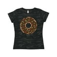 thumbnail image 1 of Inktastic Brown Donut, Donut With Colorful Sprinkles, Frosting Women's T-Shirt, 1 of 5