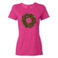 thumbnail image 1 of Inktastic Brown Donut, Donut With Colorful Sprinkles, Frosting Women's T-Shirt, 1 of 5