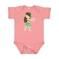thumbnail image 1 of Inktastic Brown Haired Hula Girl Girls Baby Bodysuit, 1 of 5