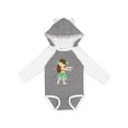 thumbnail image 1 of Inktastic Brown Haired Hula Girl Girls Long Sleeve Baby Bodysuit, 1 of 5