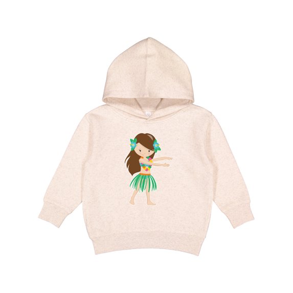 Inktastic Brown Haired Hula Girl Toddler Hoodie