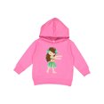 thumbnail image 1 of Inktastic Brown Haired Hula Girl Toddler Hoodie, 1 of 4