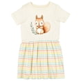 thumbnail image 1 of Inktastic Brown Squirrel Girls Toddler Dress, 1 of 5