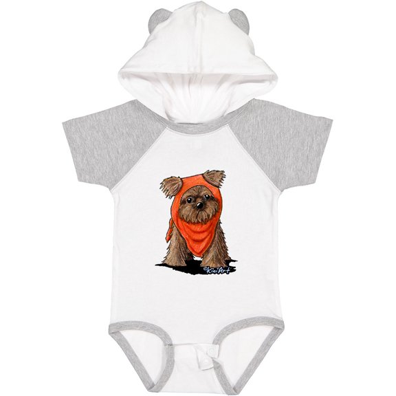 Inktastic Brussels Griffon In Scarf Boys or Girls Baby Bodysuit