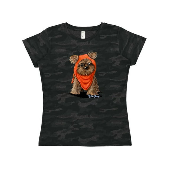 Inktastic Brussels Griffon In Scarf Women's T-Shirt