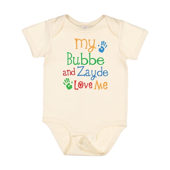 Inktastic Bubbe and Zayde Love Me Grandchild Boys or Girls Baby Bodysuit