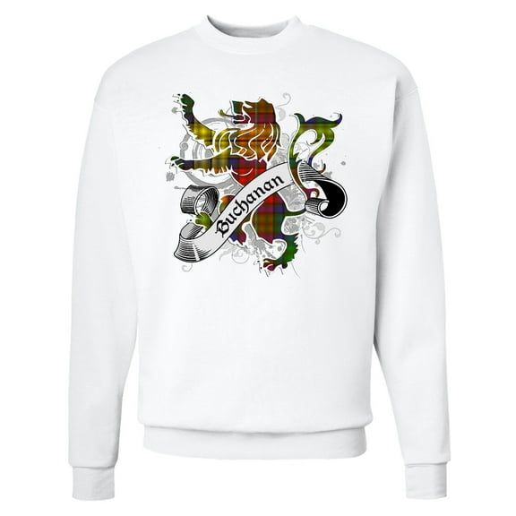 Inktastic Buchanan Tartan Lion Adult Sweatshirt