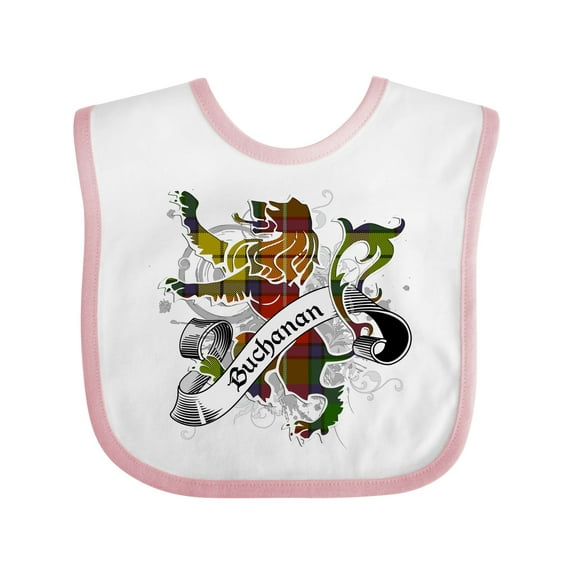 Inktastic Buchanan Tartan Lion Boys or Girls Baby Bib