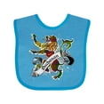 thumbnail image 1 of Inktastic Buchanan Tartan Lion Boys or Girls Baby Bib, 1 of 4