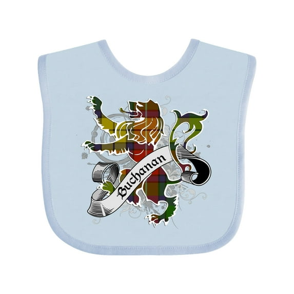 Inktastic Buchanan Tartan Lion Boys or Girls Baby Bib