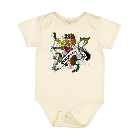 Inktastic Buchanan Tartan Lion Boys or Girls Baby Bodysuit