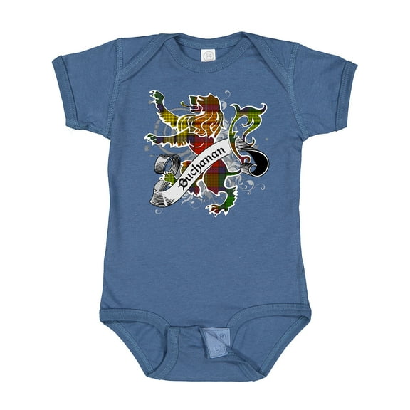 Inktastic Buchanan Tartan Lion Boys or Girls Baby Bodysuit