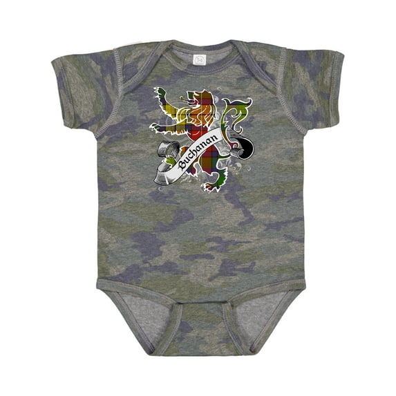 Inktastic Buchanan Tartan Lion Boys or Girls Baby Bodysuit