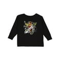thumbnail image 1 of Inktastic Buchanan Tartan Lion Boys or Girls Long Sleeve Toddler T-Shirt, 1 of 5