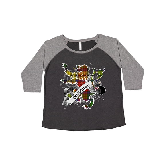 Inktastic Buchanan Tartan Lion Women's Plus Size T-Shirt