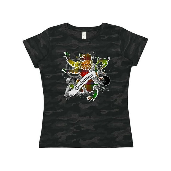 Inktastic Buchanan Tartan Lion Women's T-Shirt