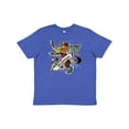 thumbnail image 1 of Inktastic Buchanan Tartan Lion Youth T-Shirt, 1 of 5