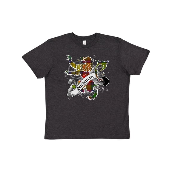 Inktastic Buchanan Tartan Lion Youth T-Shirt