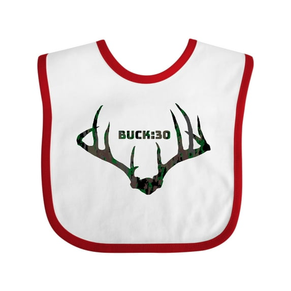Inktastic Buck:30 in Camo Boys or Girls Baby Bib