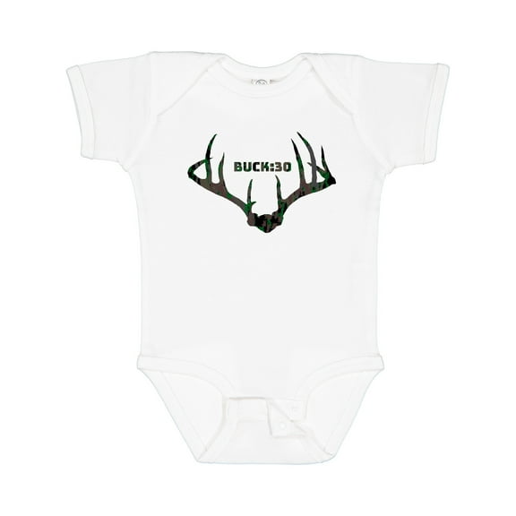 Inktastic Buck:30 in Camo Boys or Girls Baby Bodysuit