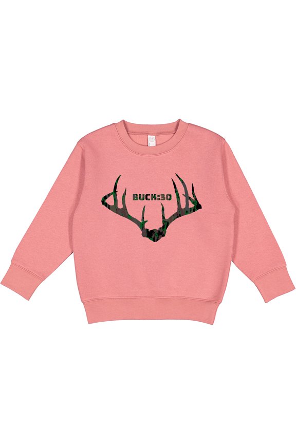 Buck:30 in Camo Toddler Sweatshirt