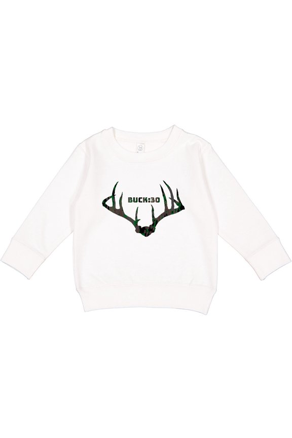 Buck:30 in Camo Toddler Sweatshirt