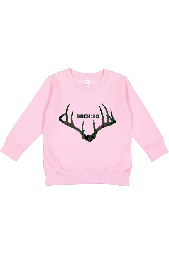 Buck:30 in Camo Toddler Sweatshirt