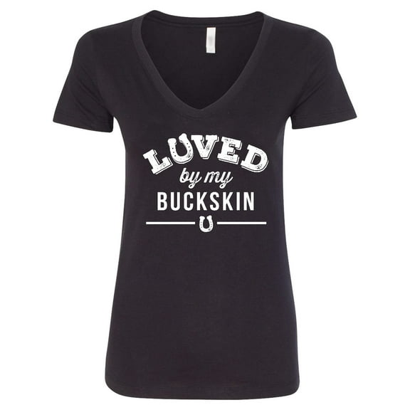 Inktastic Buckskin Horse Lover Idea Women's V-Neck T-Shirt