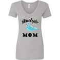 thumbnail image 1 of Inktastic Budgie Mom Parakeet Budgerigar Bird Women's V-Neck T-Shirt, 1 of 5