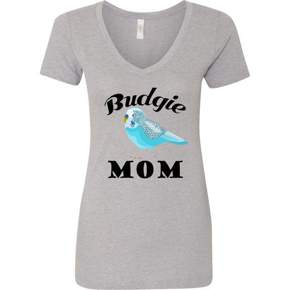 Inktastic Budgie Mom Parakeet Budgerigar Bird Women's V-Neck T-Shirt