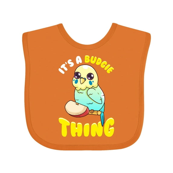 Inktastic Budgie Parakeet Budgerigar Boys or Girls Baby Bib