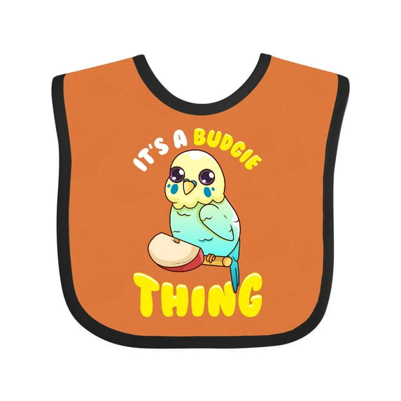 Inktastic Budgie Parakeet Budgerigar Boys or Girls Baby Bib
