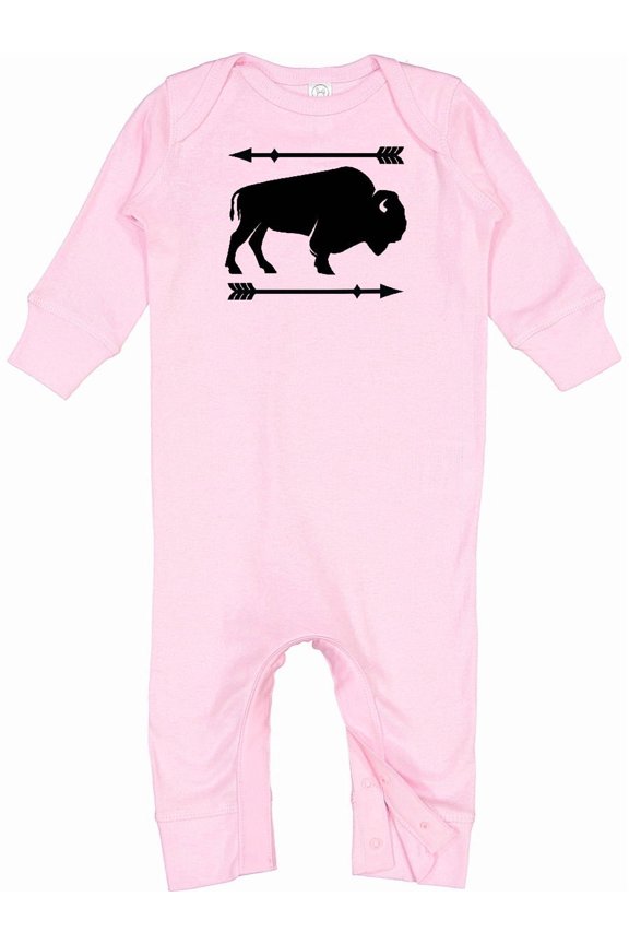 Buffalo Cute Animal Western Baby Romper Coveralls